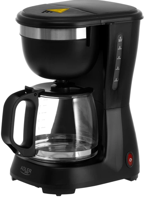 Ekspres do kawy przelewowy Adler AD 4381 Czarny - obraz 2