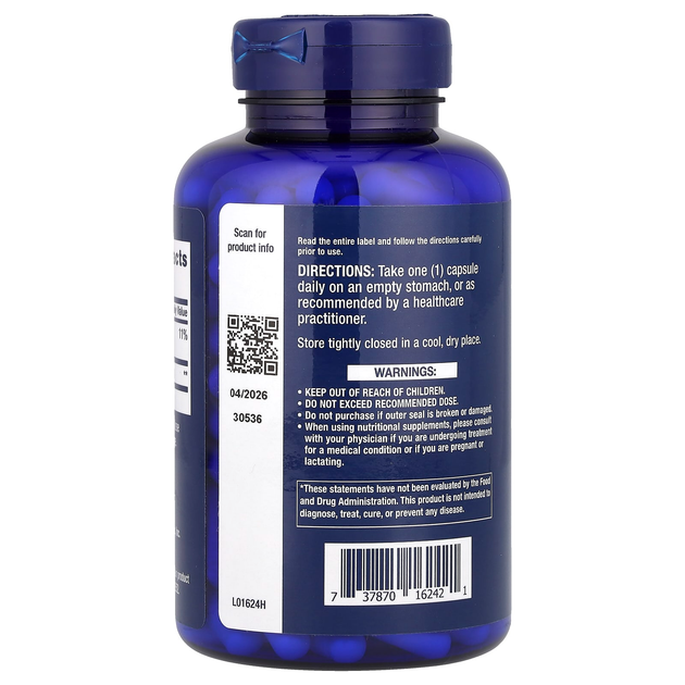 L-аргинин Life Extension "L-Arginine Caps" с витамином С, 700 мг (200 капсул) - изображение 3