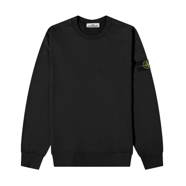 Світшот Stone Island - Sweatshirt Black Heavy Cotton Jersey 791563750 v0029 - Фото 4 Світшот Stone Island - Sweatshirt Black Heavy Cotton Jersey 791563750 v0029 - зображення 4