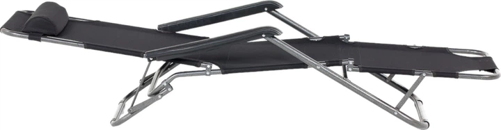 Leżak Meven Foldi Czarny  - obraz 4