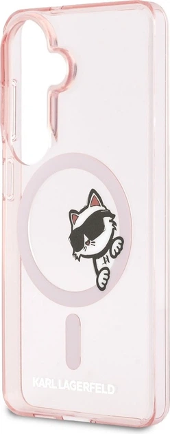 Чохол Karl Lagerfeld IML Peekaboo Choupette MagSafe для Samsung Galaxy S26 Pink (KLHMS26S6HCPSCP) - зображення 6