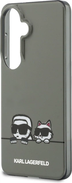 Чохол Karl Lagerfeld IML Peekaboo Karl&Choupette MagSafe для Samsung Galaxy S26 Black (KLHMS26S6HPKACK) - зображення 6