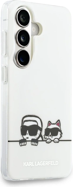Чохол Karl Lagerfeld IML Peekaboo Karl&Choupette MagSafe для Samsung Galaxy S26 Transparent (KLHMS26S6HPKACH) - зображення 3