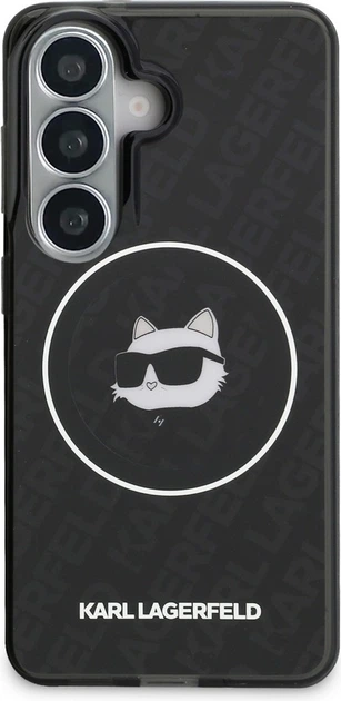 Чохол Karl Lagerfeld IML Repeated Choupette MagSafe для Samsung Galaxy S26 Black (KLHMS26SHMKBCHOK) - зображення 3