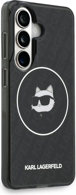 Чохол Karl Lagerfeld IML Repeated Choupette MagSafe для Samsung Galaxy S26 Black (KLHMS26SHMKBCHOK) - зображення 4
