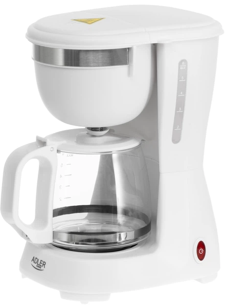 Ekspres do kawy przelewowy Adler AD 4381 Biały - obraz 2