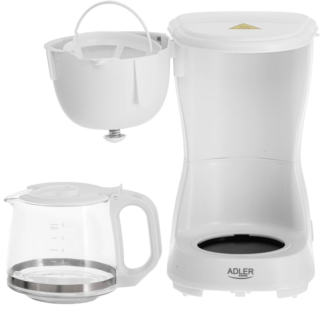 Ekspres do kawy przelewowy Adler AD 4381 Biały - obraz 4