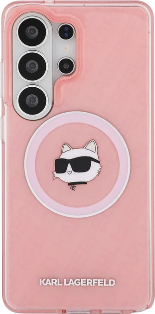 Чохол Karl Lagerfeld IML Repeated Choupette MagSafe для Samsung Galaxy S26 Ultra Pink (KLHMS26LHMKBCHOP) - зображення 3