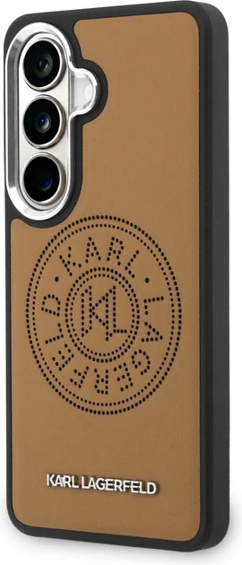 Чохол Karl Lagerfeld Perforated KL MagSafe для Samsung Galaxy S26 Brown (KLHMS26SPSKRPMW) - зображення 2