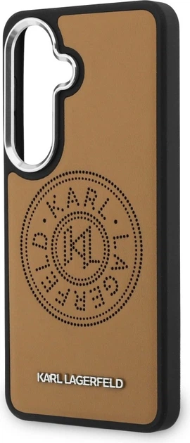 Чохол Karl Lagerfeld Perforated KL MagSafe для Samsung Galaxy S26 Brown (KLHMS26SPSKRPMW) - зображення 6