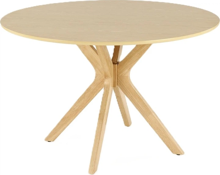 Круглий стіл Halmar Nicolas 120 x 120 x 77 см Натуральний дуб (5905248124066) - зображення 2