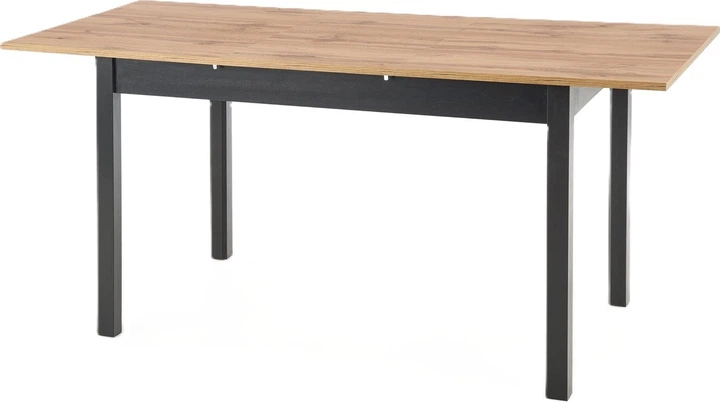 Розкладний стіл Halmar Greg 124 x 74 x 75 см Дуб вотан з чорними ніжками (5905248124264) - зображення 3