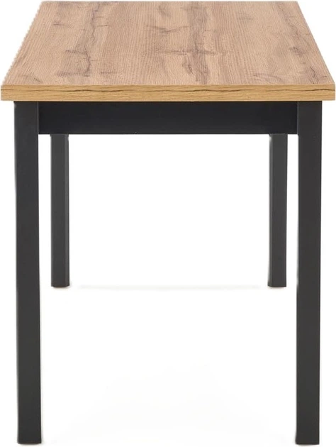 Прямокутний стіл Halmar Cobalt 120 x 68 x 77 см Дуб вотан з чорними ніжками (5905248124127) - зображення 3