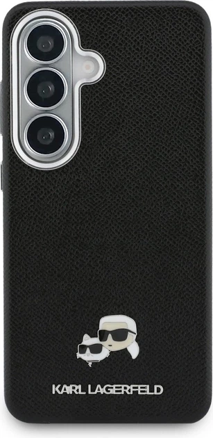 Чохол Karl Lagerfeld Saffiano KC Metal Logo MagSafe для Samsung Galaxy S26 Black (KLHMS26S6PFKCLK) - зображення 3