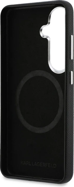 Чохол Karl Lagerfeld Saffiano KC Metal Logo MagSafe для Samsung Galaxy S26 Black (KLHMS26S6PFKCLK) - зображення 7