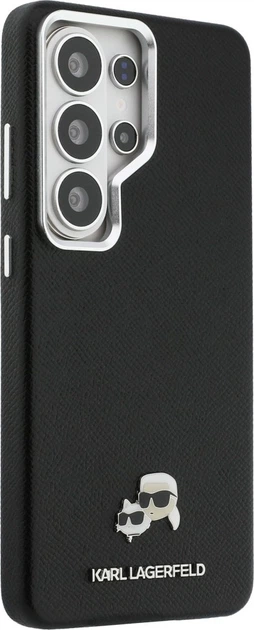 Чохол Karl Lagerfeld Saffiano KC Metal Logo MagSafe для Samsung Galaxy S26 Ultra Black (KLHMS26L6PFKCLK) - зображення 4