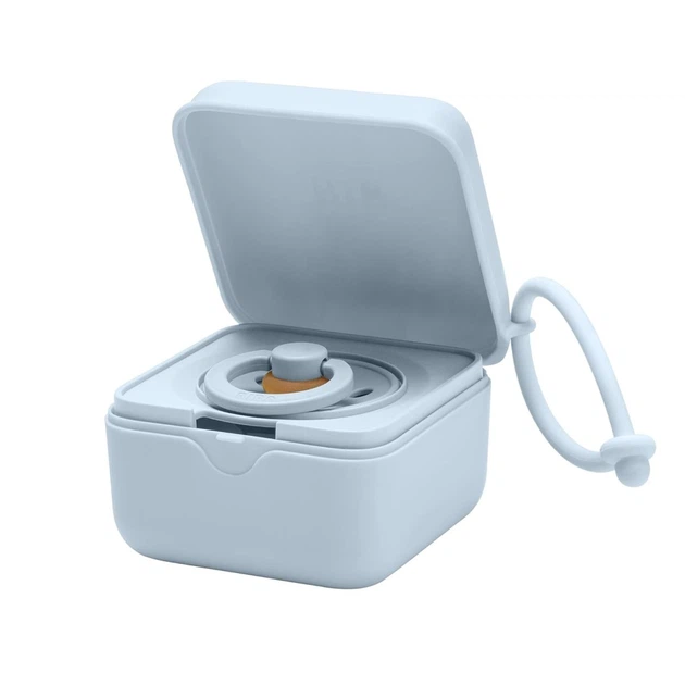 Контейнер для зберігання пустушок BIBS Pacifier Box Baby Blue - изображение 2