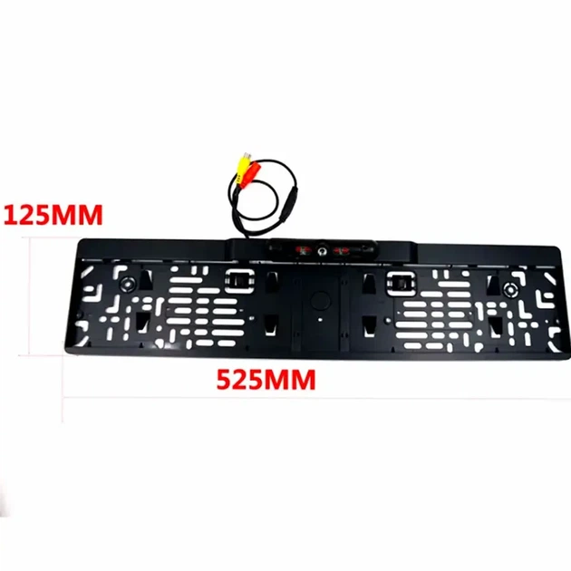 Рамка для номера с камерой 640х480 IP66 Wi-Fi 12V черная для защиты автомобиля и удобства парковки - изображение 6