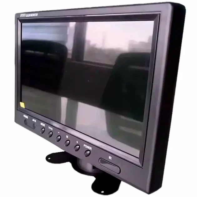 Автомобільний монітор 9 дюймів 800x480 9-35В для камери заднього виду з чорним пультом - зображення 6