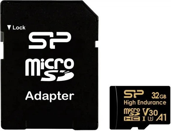 Karta pamięci Silicon Power High Endurance microSDHC 32GB Class 10 UHS-I U3 A1 V30 + SD adapter (SP032GBSTHDV3V1HSP) - obraz 2