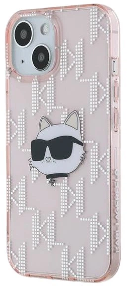 Панель Karl Lagerfeld IML Choupette Head & Monogram для Apple iPhone 13 Pink (3666339286071) - зображення 2