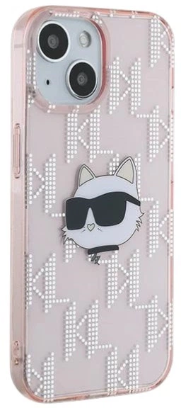 Панель Karl Lagerfeld IML Choupette Head & Monogram для Apple iPhone 13 Pink (3666339286071) - зображення 4