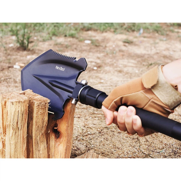 Багатофункціональна лопата NexTool Folding Shovel Medium NE20206 930мм 47–50 HRC 11 функцій Black - Фото 8 Багатофункціональна лопата NexTool Folding Shovel Medium NE20206 930мм 47–50 HRC 11 функцій Black - зображення 8