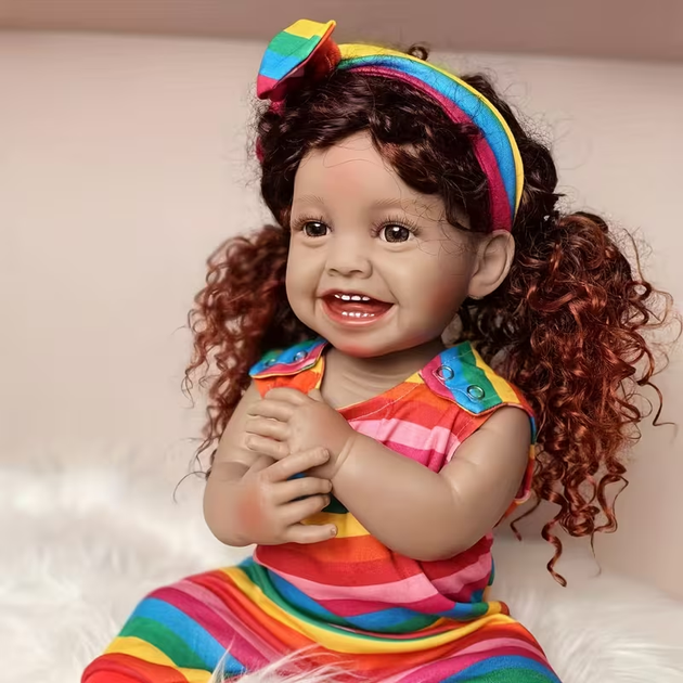 Реалистичная кукла Реборн 55 см полностью силиконовая Doll Reborn Baby К0100702 - изображение 2