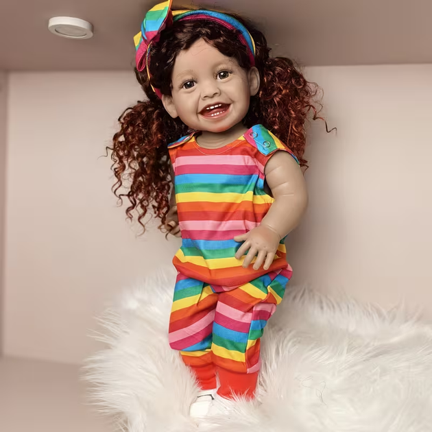 Реалистичная кукла Реборн 55 см полностью силиконовая Doll Reborn Baby К0100702 - изображение 4