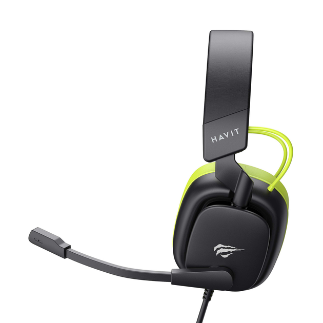 Ігрові навушники з мікрофоном HAVIT H2048U Black+Green Plug USB 7.1 - зображення 4