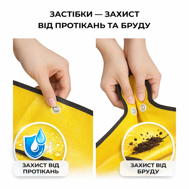 Килимок водонепроникний двосторонній для саду 100×100 см - зображення 3