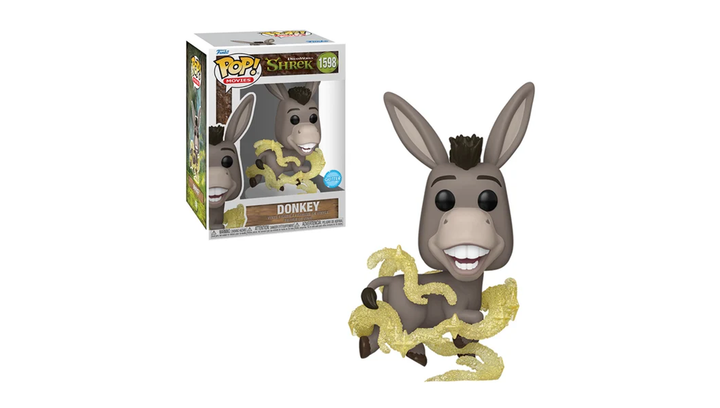 Фігурка FUNKO POP! Donkey Glitter Shrek Віслюк Шрек 117mm 1598 81172 - зображення 4