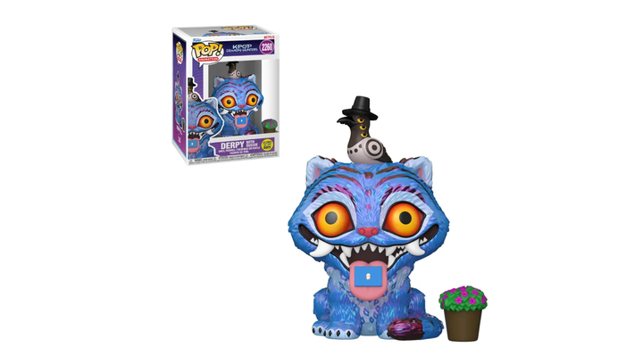 Фигурка FUNKO POP! Derpy with Sussie KPop Demon Hunters Дерпи с Птицей Светится в Темноте 114mm 2260 94693 - изображение 4