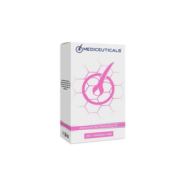 Набір для стимулювання росту сухого волосся Mediceuticals Advanced Hair Restoration Dry Thinning Hair - Фото 2 Набір для стимулювання росту сухого волосся Mediceuticals Advanced Hair Restoration Dry Thinning Hair - изображение 2