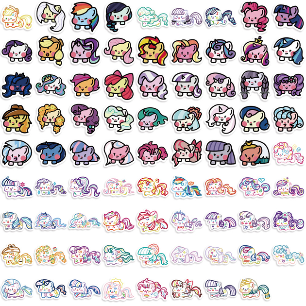 Стикерпак Набор наклеек GeekLand Май Литл Пони My Little Pony 80 штук - изображение 3