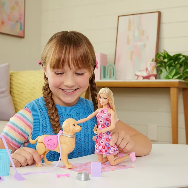Лялька Barbie Прогулянка з песиком (JJB46) - зображення 9