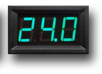 Вольтметр LED 4.5-30В цифровой электронный светодиодный 1.5 см 0.56" экран Зеленый LED (556321642) Черный - изображение 10
