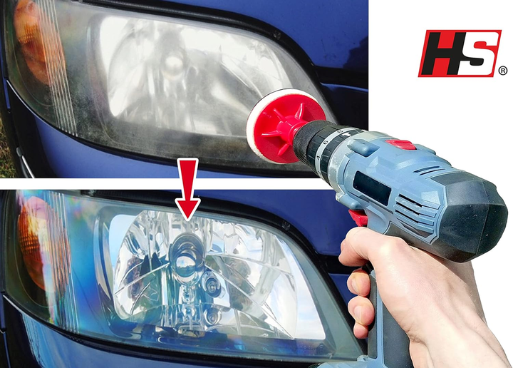 Комплект для полірування фар авто | Ремонт тьмяних та матових фар | Headlight Treatment Set, швидкий ефект - зображення 6