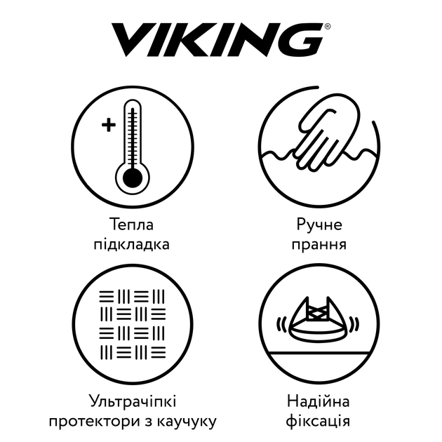 Ботинки Viking Constrictor Warm SC WP SL Black, цвет черный, размер 32 (253.95115.0002) - изображение 2