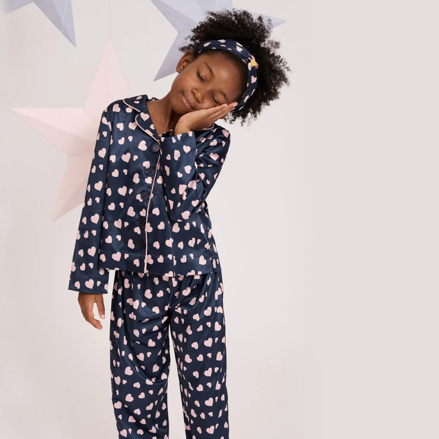 Пижама Angel`s Face Clairey Heart Navy, цвет синий, размер 110 (241.CLAIREY.NAVY) - изображение 3