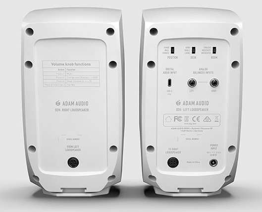 Пара активних студійних моніторів ADAM D3V WH білі (4260113135303) - зображення 2