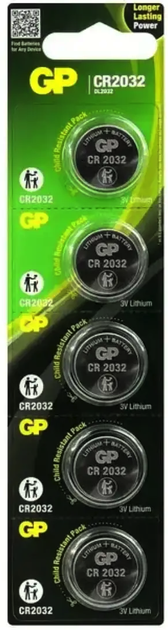 Батарейка CR 2032 GP (3V) 1шт - Фото 1 Батарейка CR 2032 GP (3V) 1шт - зображення 1