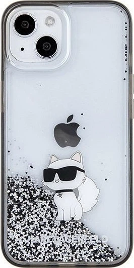 Панель Karl Lagerfeld Liquid Glitter Choupette для Apple iPhone 15 Transparent (3666339164195) - зображення 3