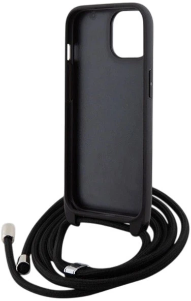 Панель Karl Lagerfeld Crossbody Saffiano Metal Pin Karl&Choupette для Apple iPhone 15 Black (3666339165758) - зображення 5