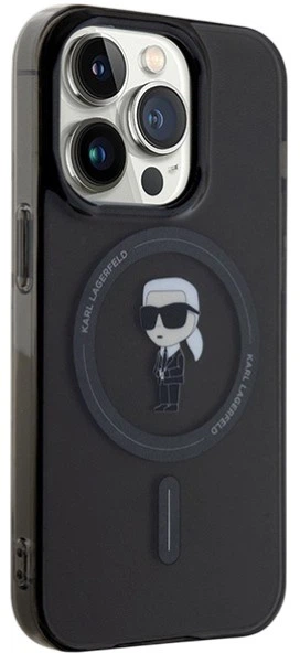 Панель Karl Lagerfeld IML Ikonik MagSafe для Apple iPhone 14 Pro Black (3666339285654) - зображення 4