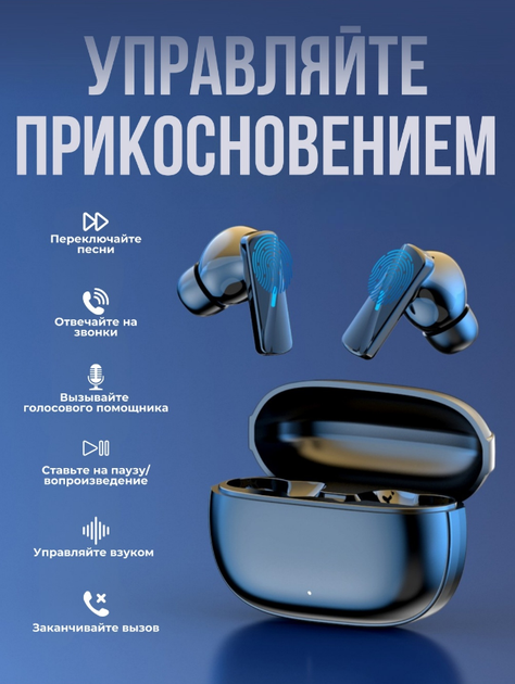 Бездротові навушники Lenovo Thinkplus TWS Bluetooth, стильні навушники в кейсі із сенсорним керуванням - зображення 2