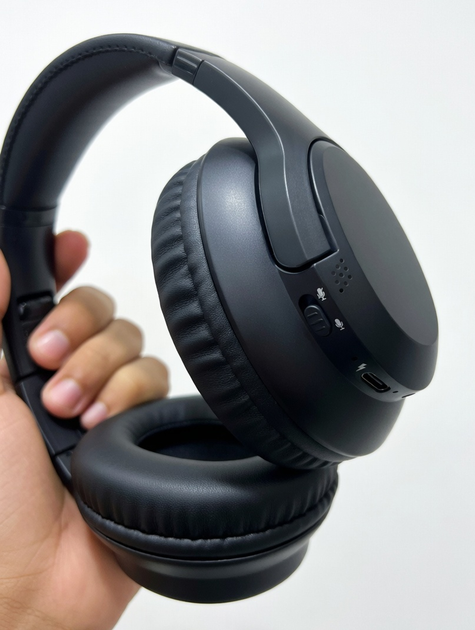 Бездротові накладні навушники BH1 Bluetooth, повнорозмірні складні басові з мікрофоном Black - Фото 8 Бездротові накладні навушники BH1 Bluetooth, повнорозмірні складні басові з мікрофоном Black - зображення 8