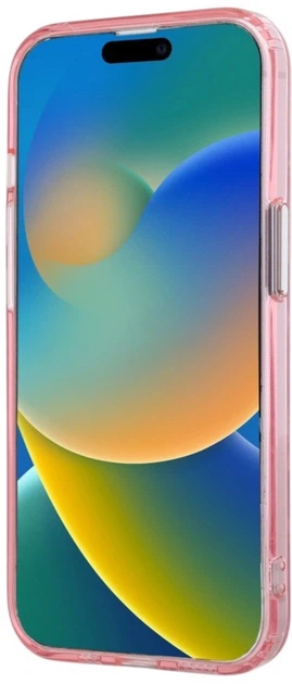 Панель Karl Lagerfeld IML Monogram Karl & Choupette Head MagSafe для Apple iPhone 15 Pink (3666339285029) - зображення 7