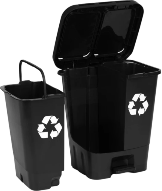 Kosz na śmieci na odpady mieszane ModernHome by Multistore MO-40C-1-K - obraz 7