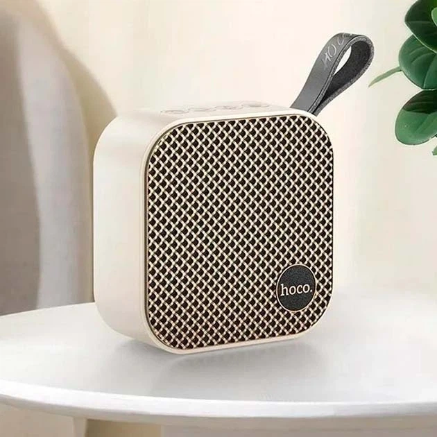 Портативна колонка Hoco HC22 5Вт 1200mAh Bluetooth 5.2 USB AUX FM Білий Пластик - Фото 3 Портативна колонка Hoco HC22 5Вт 1200mAh Bluetooth 5.2 USB AUX FM Білий Пластик - зображення 3